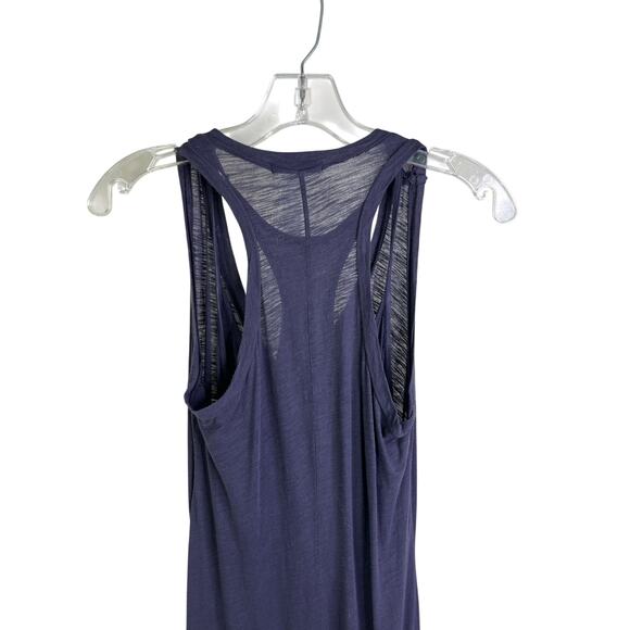James Perse Dress Womens 2 Gray Long Tank Dress Lined Layer V-Neck Minimalist - Picture 5 of 10